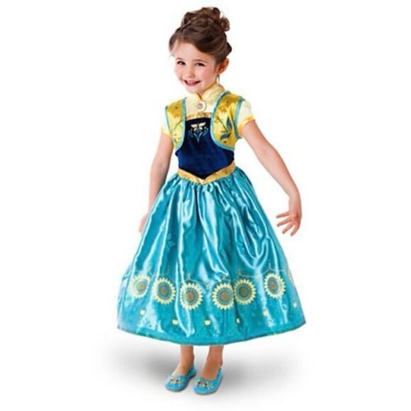 Disney Store Girls 7-10 Anna Dress from Frozen Fever - Picture 2 of 8
